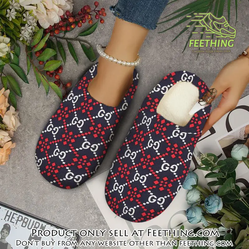 Gucci fleece slippers luxury inhouse slippers ihs1003 ft5339407